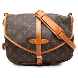Louis Vuitton Brown Monogram Saumur 30