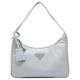 Borsa a tracolla Prada Mini Tessuto Re Edition 2000 Grigia