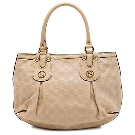 Borsa Tote Gucci Beige Guccissima Scarlett