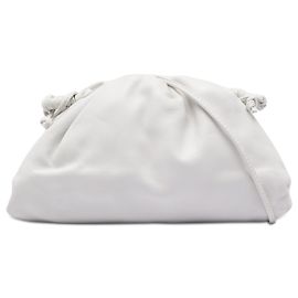 Bottega Veneta The Mini Pouch Crossbody in nappa bianca