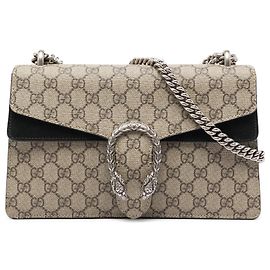 Borsa a tracolla Gucci Dionysus Medium GG Supreme Beige