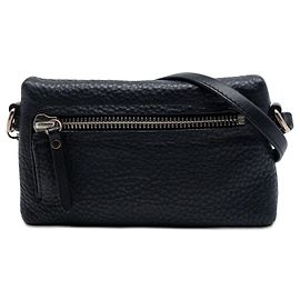 Burberry Black Mini Grainy Calfskin Rossett Crossbody