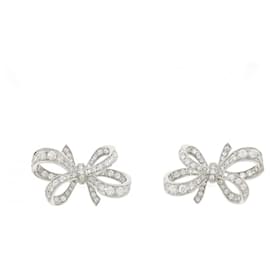 Orecchini a lobo in platino e diamanti Tiffany & Co.