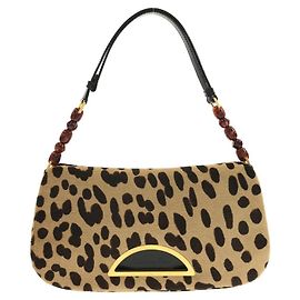 Borsa a tracolla Christian Dior in pelle marrone