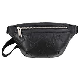 Borsa a tracolla in pelle goffrata GG di Gucci