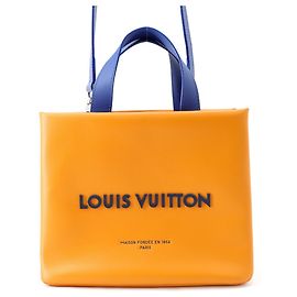 Louis Vuitton Saffron Leder Tote Bag