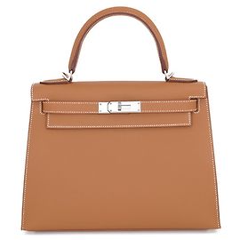 Hermès Borsa Hermes Kelly 28 in pelle Epsom Gold