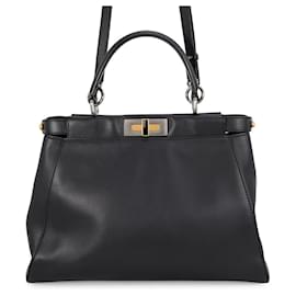 Borsa a mano Fendi Peekaboo Regular in pelle