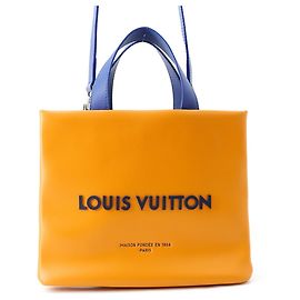 Louis Vuitton Saffron Leder Tote Bag