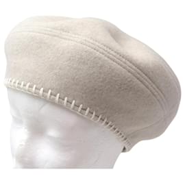 Hermès NEUF CHAPEAU HERMES BERET SAINT HONORE POINT AVALON LAINE CACHEMIRE T58 HAT