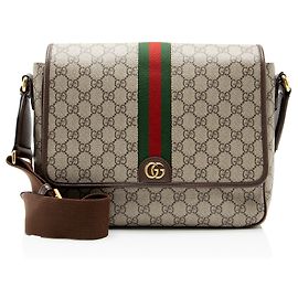 Gucci GG Supreme Ophidia Medium Flap Messenger