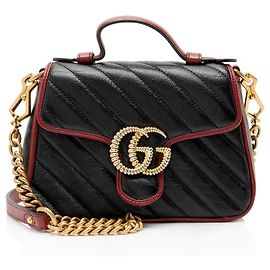 Gucci Matelasse Leather Torchon GG Marmont Mini Top Handle