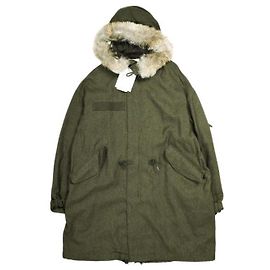 Autre Marque visvim SIX-FIVE FISHTAIL PARKA Parka Fishtail de lana y lino