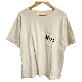 Autre Marque MHL. Camiseta de algodón con bolsillo y estampado de logotipo