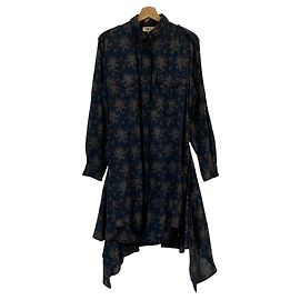 Autre Marque Isabel Marant Etoile Kleid mit Blumenprint und asymmetrischem Saum