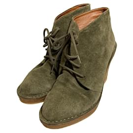 Marc by Marc Jacobs Keilabsatz-Schnürstieletten aus Wildleder