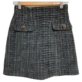 Autre Marque eimy istoire Falda Mini de Cintura Alta Molle Tweed
