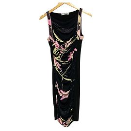Autre Marque Seidenkleid mit Blumenprint LEONARD PARIS