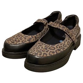 Autre Marque Scarpe Mary Jane in pelle leopardata bussola ROMA