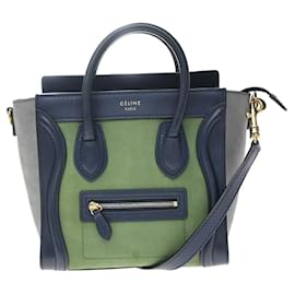 Céline Celine Tricolor Luggage Leather Micro