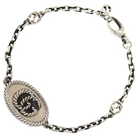 Bracciale con ciondolo argento Gucci GG Marmont