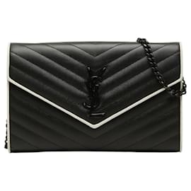 Borsa a tracolla con catena Saint Laurent Cassandra Envelope