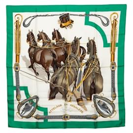 Hermès Pañuelo Hermes Carre 90 ATTELAGE EN ARBALETE