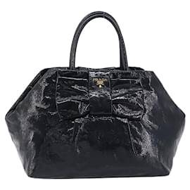Prada Bow Top handle Patent leather