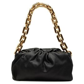 Borsa a pochette Bottega Veneta con catena nera