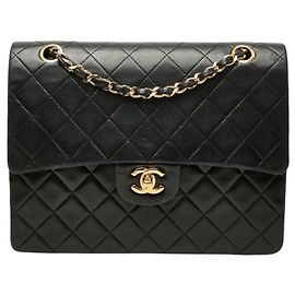 Borsa a tracolla Chanel Matelassé Coco Mark Double Flap con catena