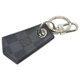 Louis Vuitton Damier Graphite Keychain Enchappé Keyring