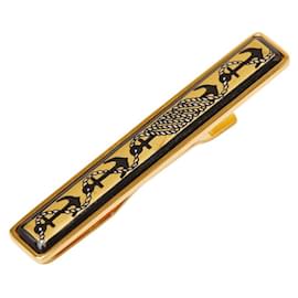 Hermès Hermes Emaille Cloisonné Krawattenklammer mit Anker-Logo