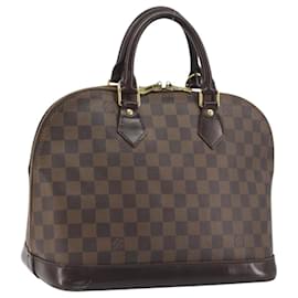 Borsa a mano LOUIS VUITTON Damier Ebene Alma N51131 LV Auth 196316