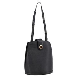 Borsa a tracolla LOUIS VUITTON Epi Cluny Nera M52252 LV Auth ka5937V
