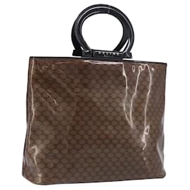 Céline Sac à main CELINE Macadam en vinyle Marron Noir Auth ep15650