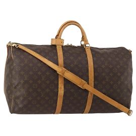 LOUIS VUITTON Monogram Keepall Bandouliere 60 Boston Bag M41412 LV Auth 199628