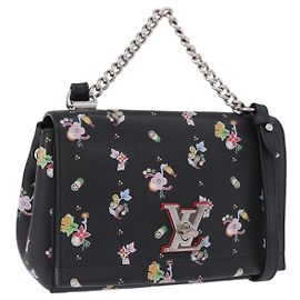 Borsa a tracolla LOUIS VUITTON Rock Me II BB Pelle di vitello Black LV Auth 197135V