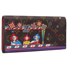 LOUIS VUITTON Vivienne Portefeuille Sarah Long Wallet M69747 LV Auth 200277