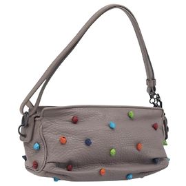 Borsa a tracolla BOTTEGA VENETA in pelle grigia multicolore 210993 Auth 199078A