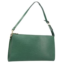LOUIS VUITTON Epi Pochette Accessoires Pouch Green M52984 LV Auth fm5443