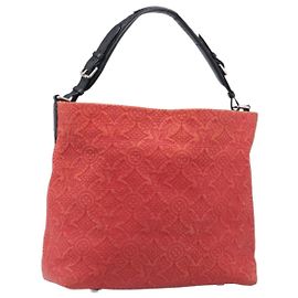 LOUIS VUITTON Monogram Antheia Hobo PM Schultertasche Rot M93155 LV Auth 198946A