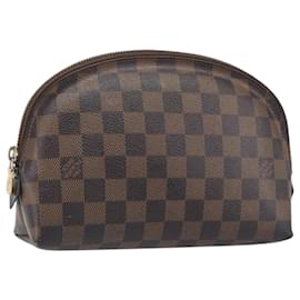 LOUIS VUITTON Damier Ebene Pochette Cosmetic GM Pouch N23345 LV Auth 197229