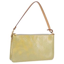 LOUIS VUITTON Monogram Vernis Lexington Accessory Pouch Gris M91056 Auth 197761