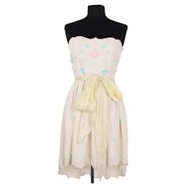 Abito Manoush beige in viscosa