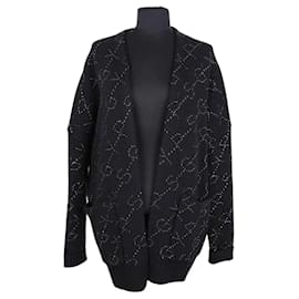 Cardigan Maje in lana nero Taglia S