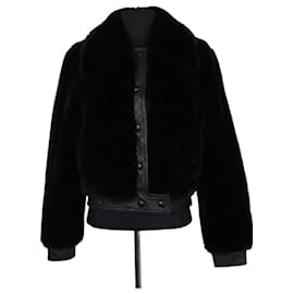 Sandro Lederjacke Schwarz XS