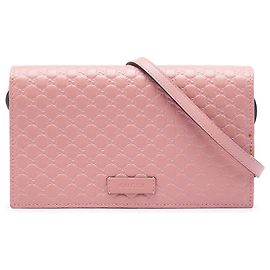 Borsa a tracolla Wallet on Strap Gucci Microguccissima Rosa