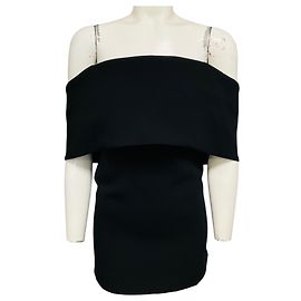 Totême Toteme Black Off-Shoulder Evening Top