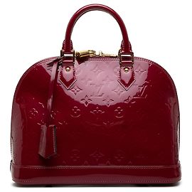 Louis Vuitton Monogram Vernis Alma PM Handtasche rot