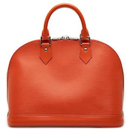 Borsa Satchel Louis Vuitton Epi Alma PM Arancione